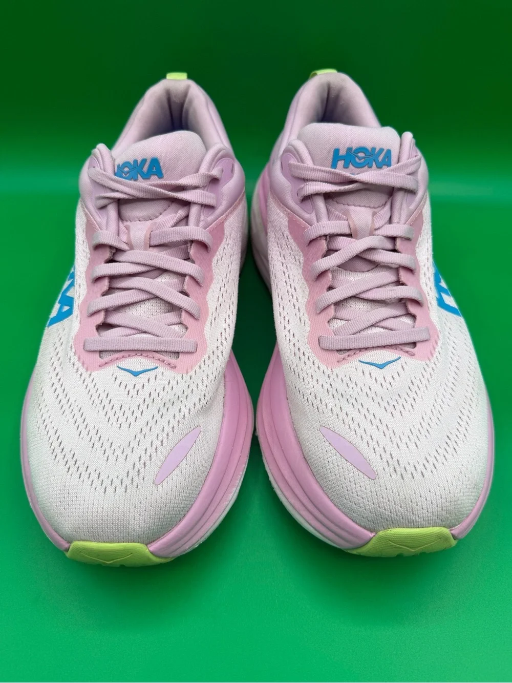 Hoka One One Bondi 8 Women’s Pink Athletic Running Shoes Sneakers FE1224G SZ 9